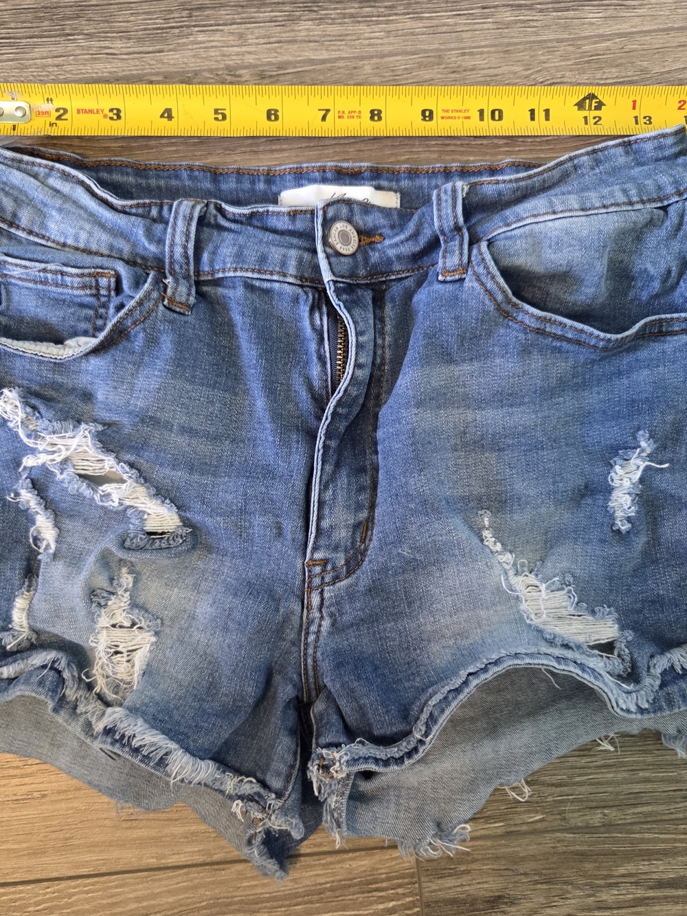 KanCan Light Blue Distressed Denim Cutoff Shorts